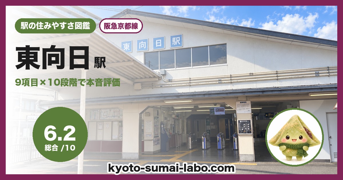 東向日駅の住みやすさアイキャッチ