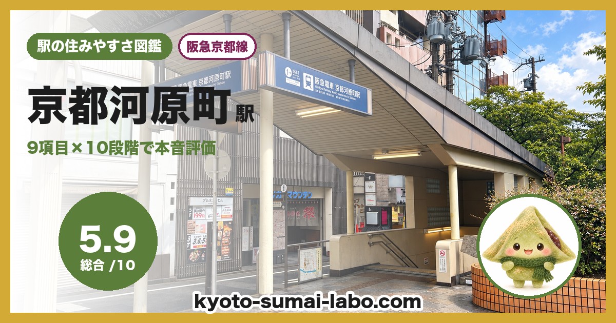 京都河原町駅の住みやすさアイキャッチ