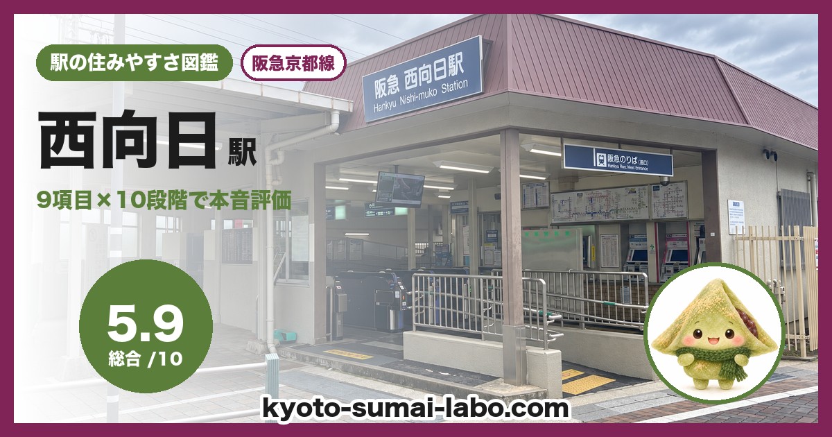 西向日駅の住みやすさアイキャッチ
