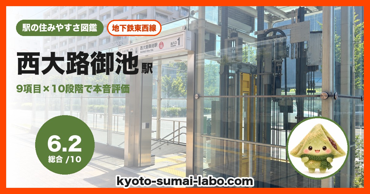 西大路御池駅の住みやすさアイキャッチ