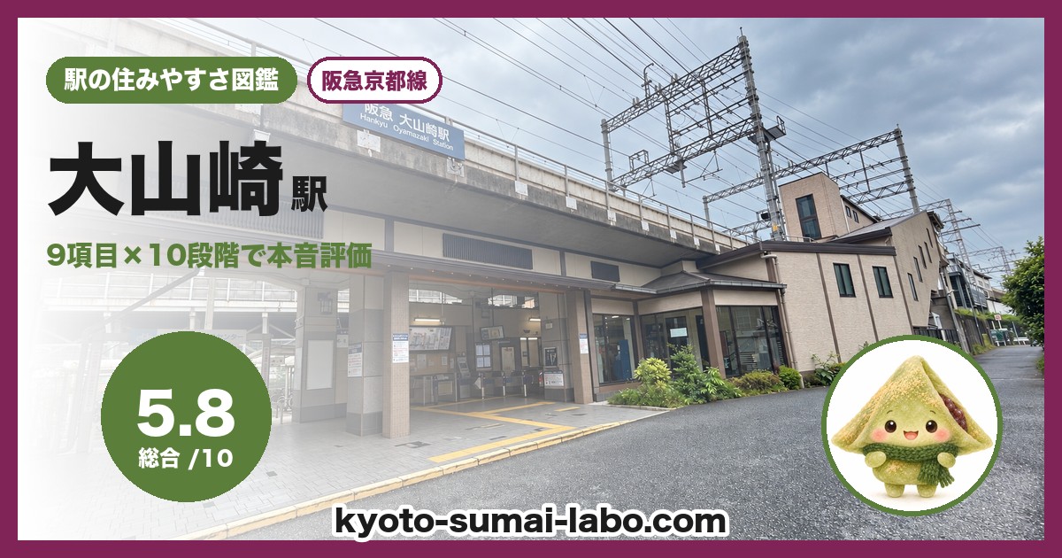 大山崎駅の住みやすさアイキャッチ