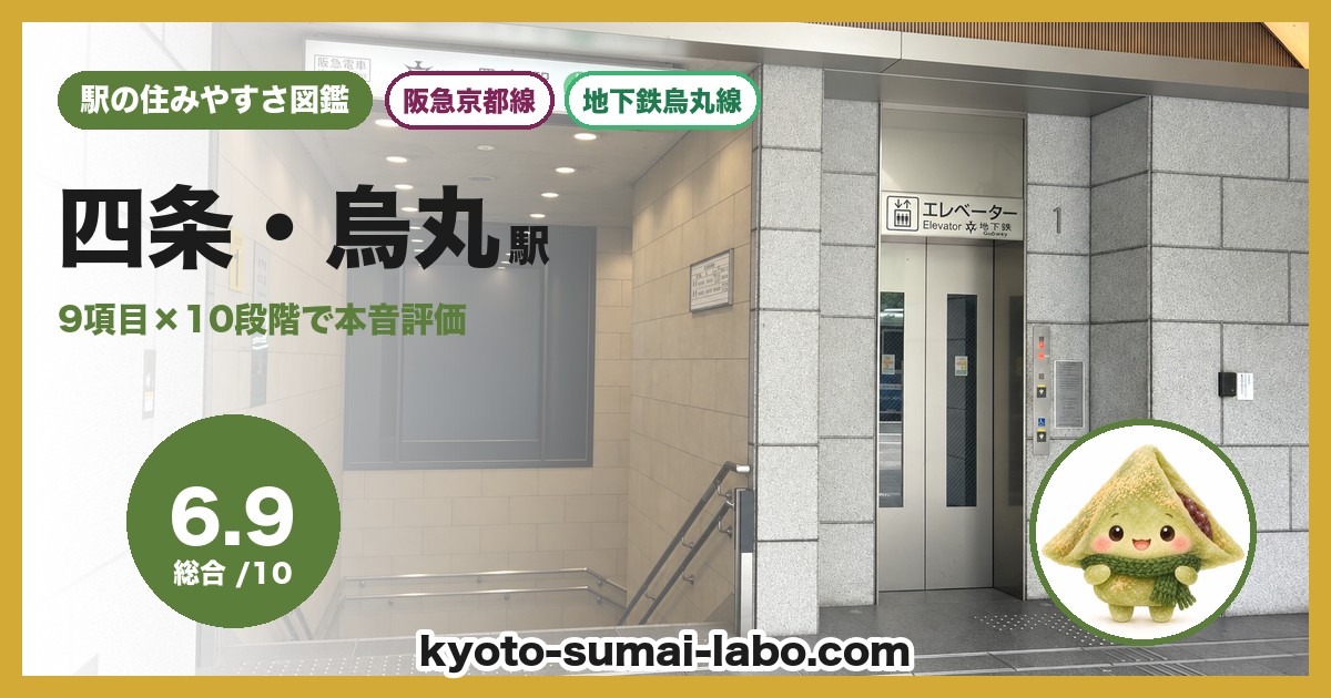 四条・烏丸駅の住みやすさアイキャッチ