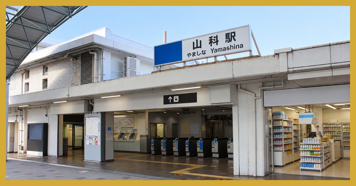 山科駅の駅前風景